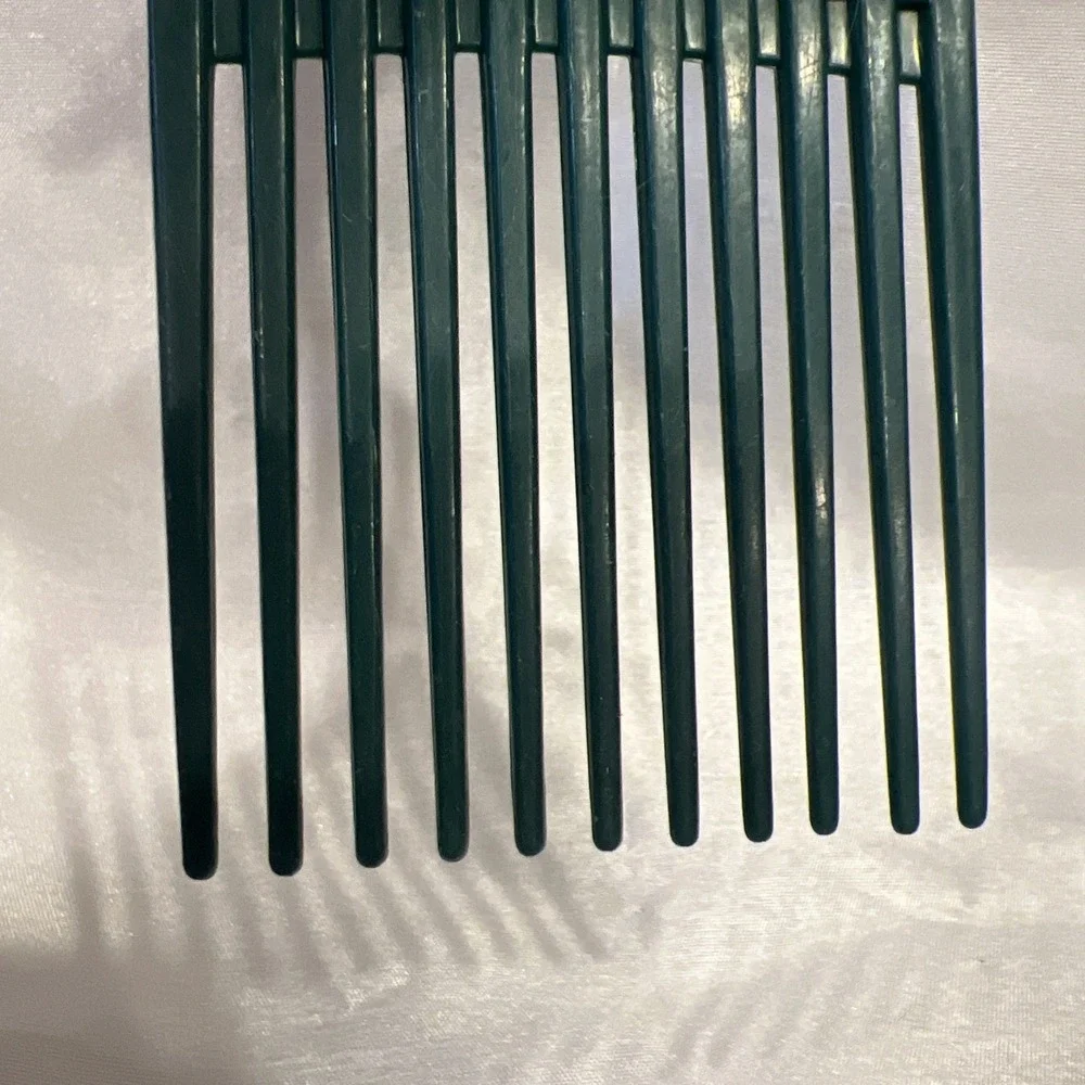 Vtg Goody Hair Lift Volume Picks Comb USA Hunter‎ Green Y2K USA